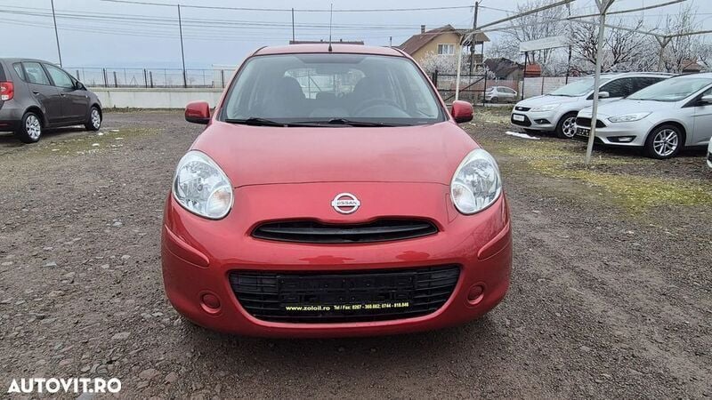Rosu Utilizat 2011 Nissan Micra Visia Hatchback | 3.299 EUR (Preț OK) - Imagine 1/4
