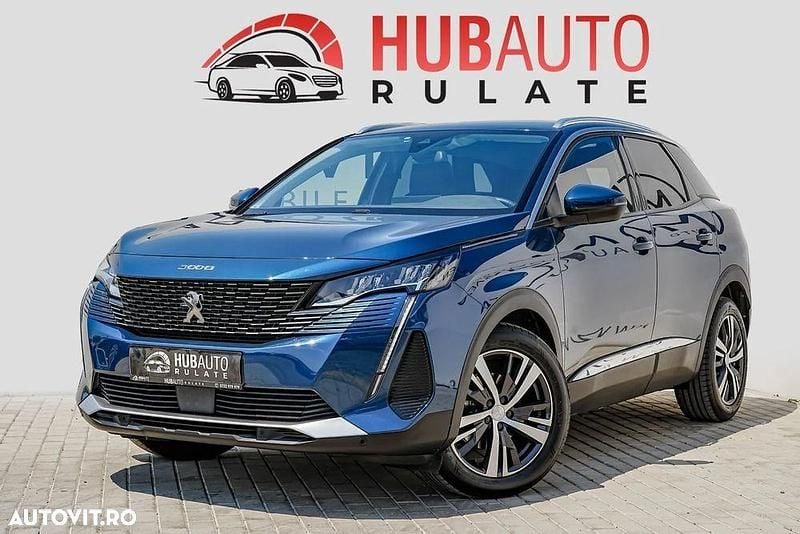 Albastru Utilizat 2021 Peugeot 3008 Allure SUV | 18.813 EUR (Preț OK) - Imagine 1/4