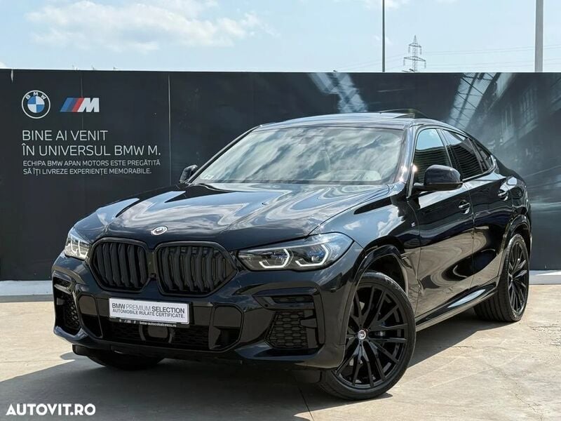 Negru Utilizat 2022 BMW X6 SUV | 65.990 EUR (Super Preț) - Imagine 1/4