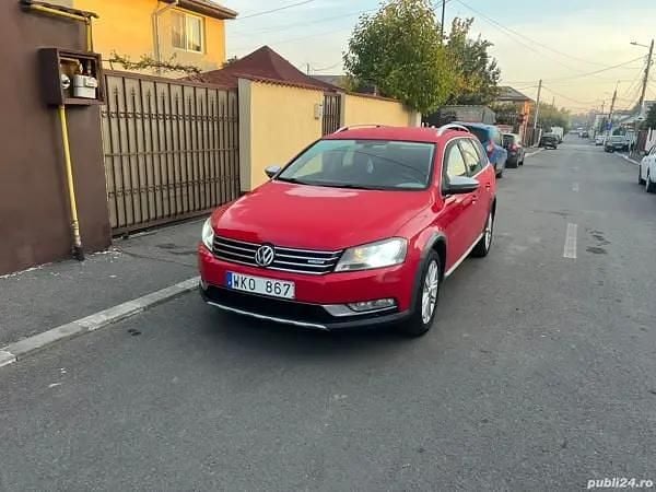 Rosu Utilizat 2013 VW Passat Alltrack Break | 7.300 EUR (Preț OK) - Imagine 1/4