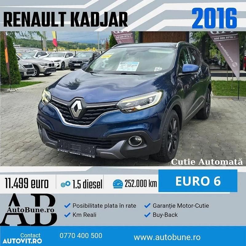 Albastru Utilizat 2016 Renault Kadjar Business SUV | 11.499 EUR (Preț OK) - Imagine 1/4