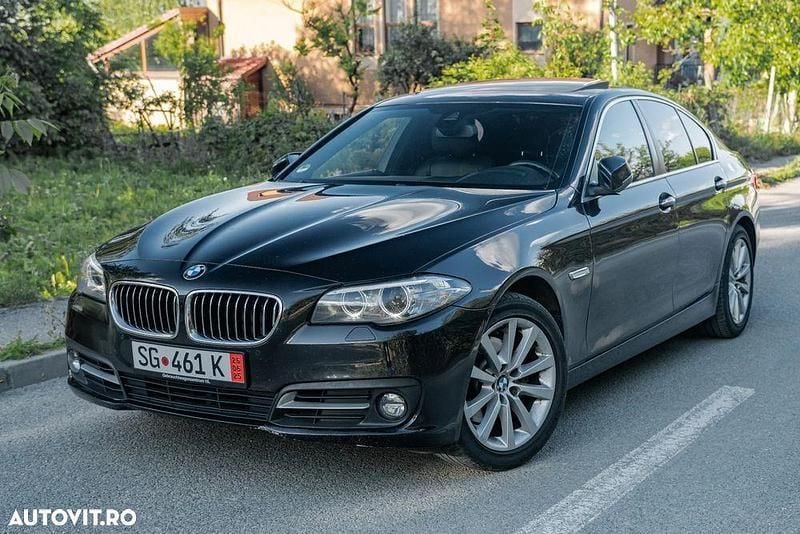 Negru Utilizat 2014 BMW 520 Berlinǎ | 12.999 EUR (Super Preț) - Imagine 1/4