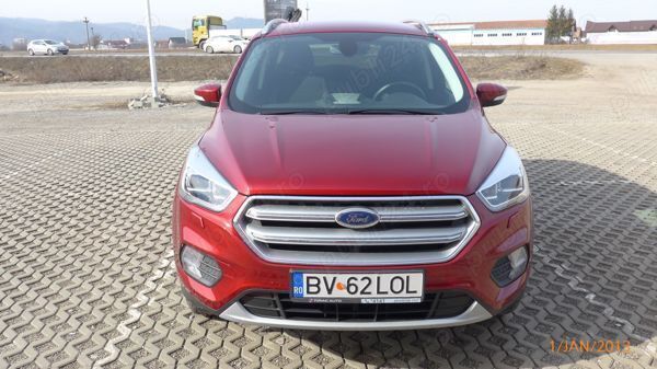 Rosu Utilizat 2019 Ford Kuga SUV | 20.000 EUR (Scump) - Imagine 1/4