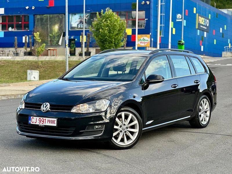 Negru Utilizat 2015 VW Golf VII Highline Break | 8.699 EUR (Preț OK) - Imagine 1/4