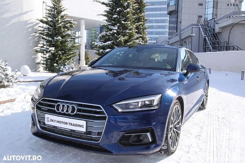 Culoarealbastru Utilizat 2019 Audi A5 Sportback Design Hatchback | 28.980 EUR (Preț OK) - Imagine 1/4