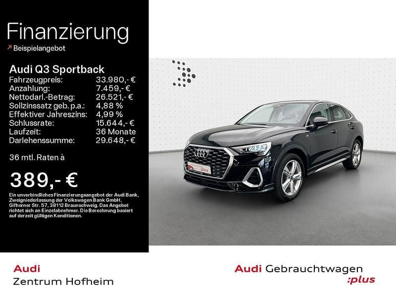 Utilizat 2022 Audi Q3 Sportback S-Line SUV | 36.693 EUR (Preț OK) - Imagine 1/1
