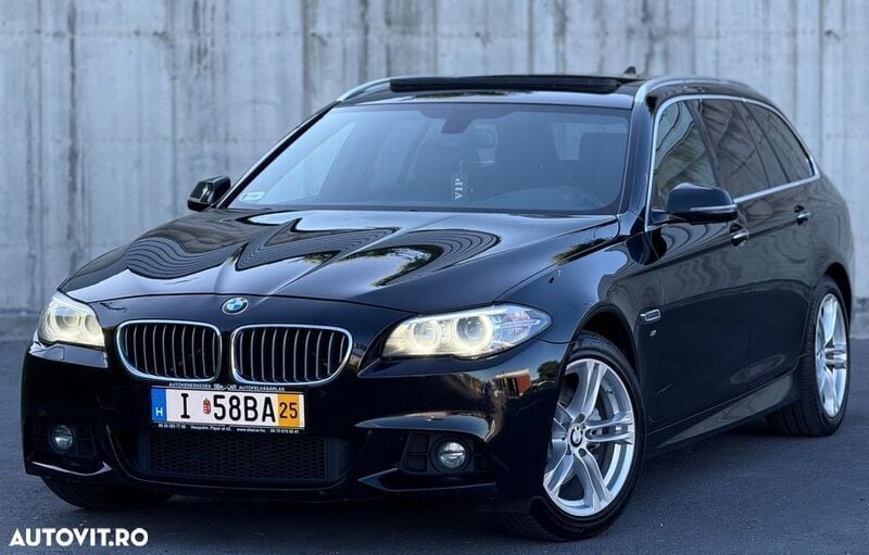 Negru Utilizat 2015 BMW 520 M Sport Break | 13.290 EUR (Preț bun) - Imagine 1/4