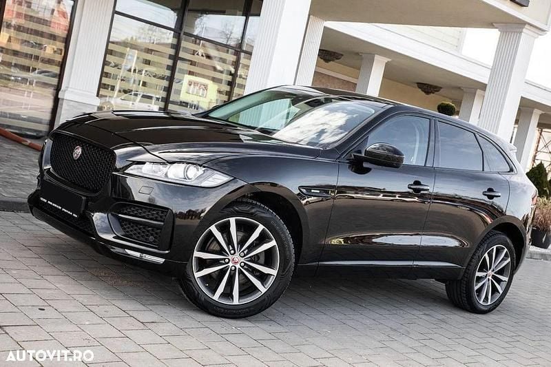 Negru Utilizat 2016 Jaguar F-Pace R-Sport SUV | 18.750 EUR (Puțin scump) - Imagine 1/4