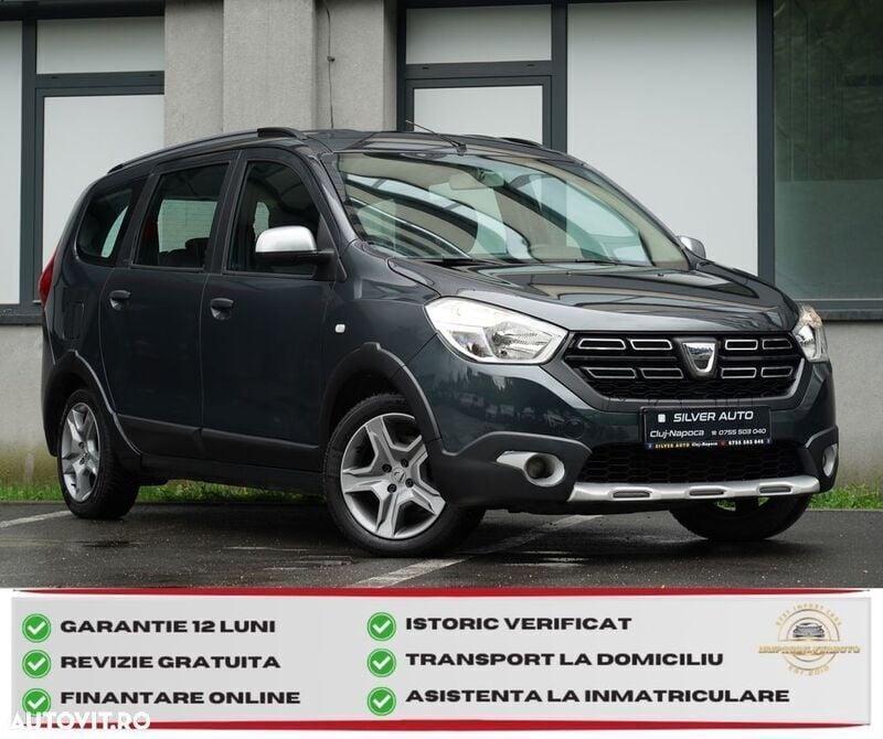 Gri Utilizat 2019 Dacia Lodgy Stepway Monovolum | 8.990 EUR (Preț OK) - Imagine 1/4
