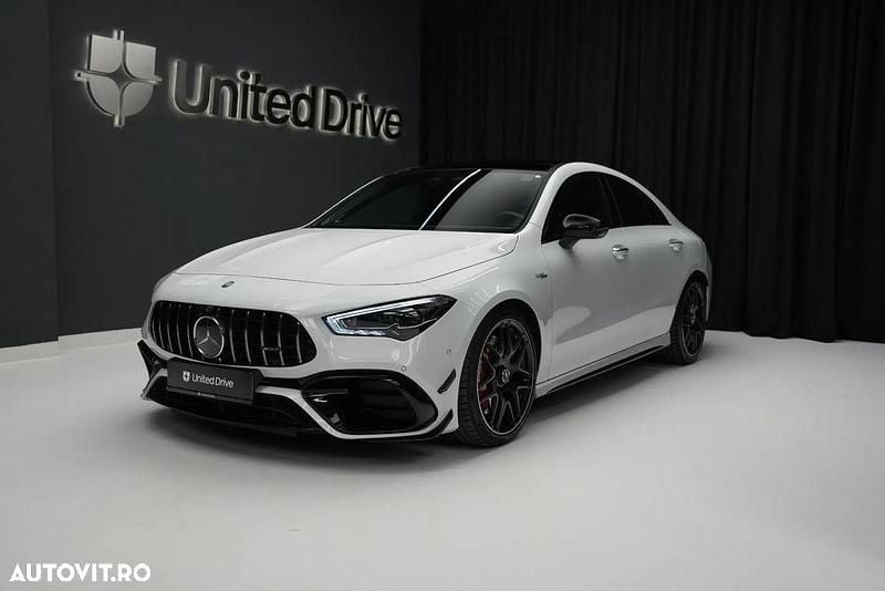 Culoarealb Utilizat 2023 Mercedes CLA45 AMG AMG Coupe | 61.999 EUR (Scump) - Imagine 1/4