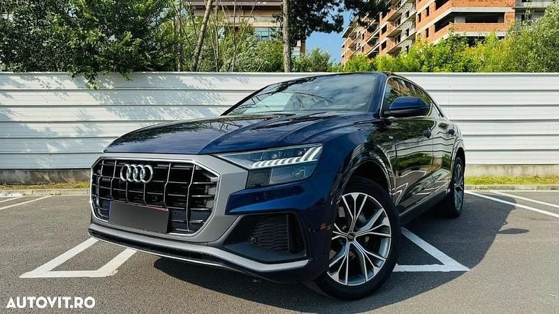 Albastru Utilizat 2021 Audi Q8 S-Line SUV | 54.500 EUR (Puțin scump) - Imagine 1/4