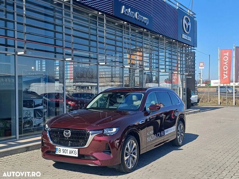 Rosu Utilizat 2024 Mazda CX-80 Takumi-Line SUV | 56.900 EUR - Imagine 1/4