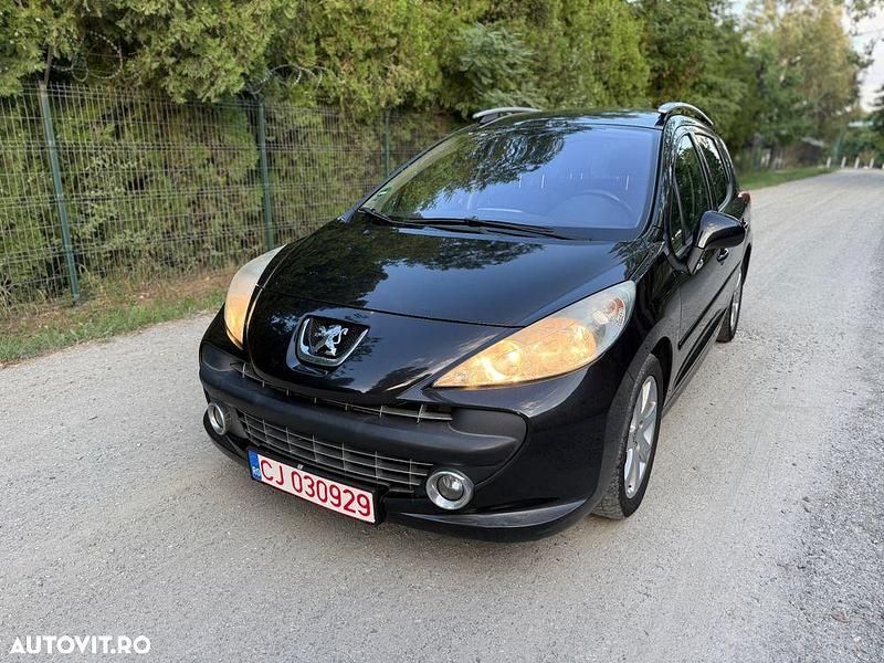 Negru Utilizat 2008 Peugeot 207 Sport Break | 2.299 EUR (Preț OK) - Imagine 1/4