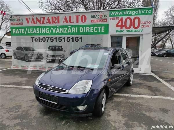 Second-hand Ford Fiesta 80 CP (58 kW) 2003 Albastru Hatchback