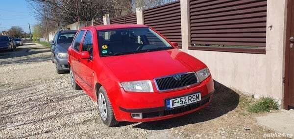 Rosu Utilizat 2000 Skoda Fabia Hatchback | 9.500 EUR - Imagine 1/4