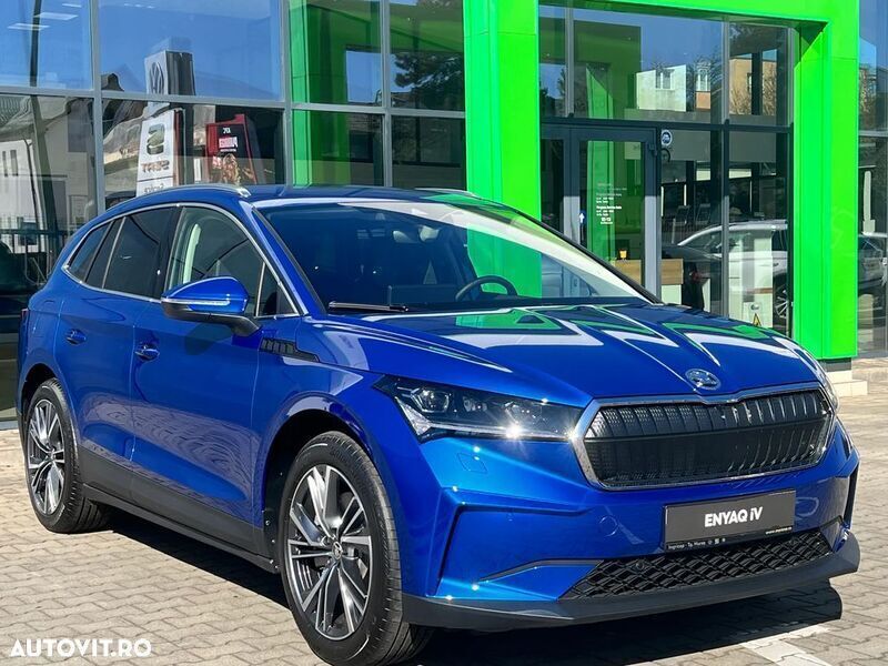 Albastru Utilizat 2023 Skoda Enyaq iV SUV | 55.000 EUR - Imagine 1/4