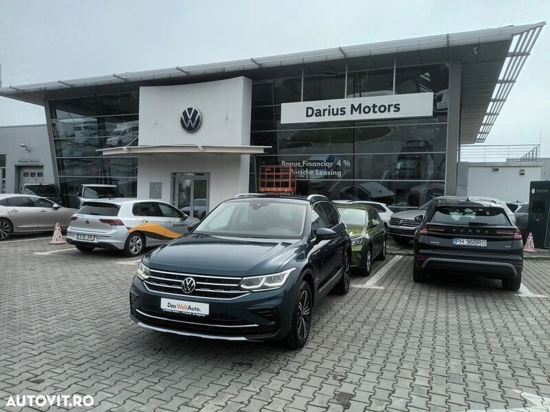 Albastru Utilizat 2021 VW Tiguan Elegance SUV | 29.990 EUR (Scump) - Imagine 1/4