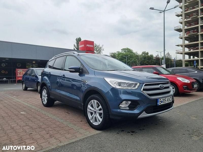 Culoarealbastru Utilizat 2019 Ford Kuga Titanium SUV | 16.900 EUR (Puțin scump) - Imagine 1/4