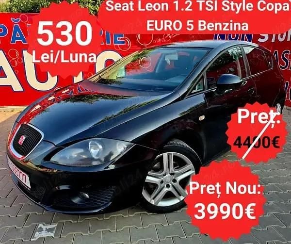 Negru Utilizat 2012 Seat Leon Copa Hatchback | 3.990 EUR - Imagine 1/4