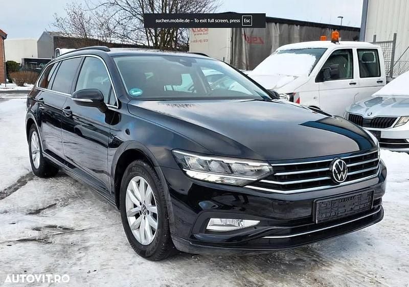 Culoarenegru Utilizat 2022 VW Passat Break | 14.690 EUR (Super Preț) - Imagine 1/4