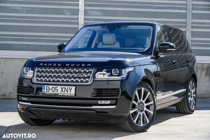 Negru Utilizat 2017 Land Rover Range Rover Vogue SUV | 40.535 EUR (Preț bun) - Imagine 1/4