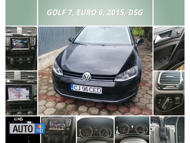 Second-hand VW Golf VII 110 CP (80 kW) 2015 Negru Break