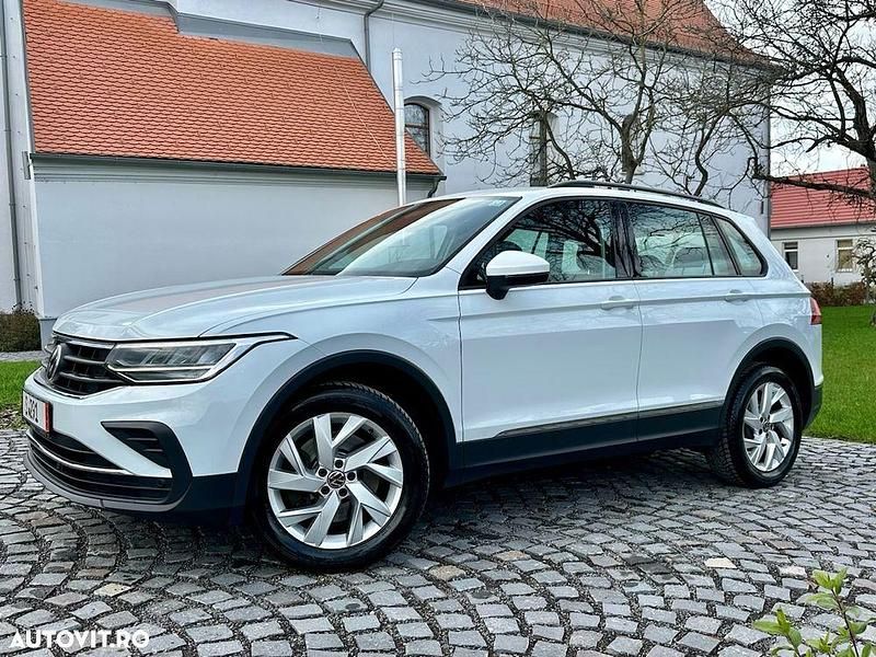 Culoarealb Utilizat 2021 VW Tiguan Elegance SUV | 19.990 EUR (Super Preț) - Imagine 1/4