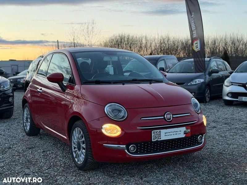 Second-hand Fiat 500 69 CP (50 kW) 2017 Culoarerosu Hatchback