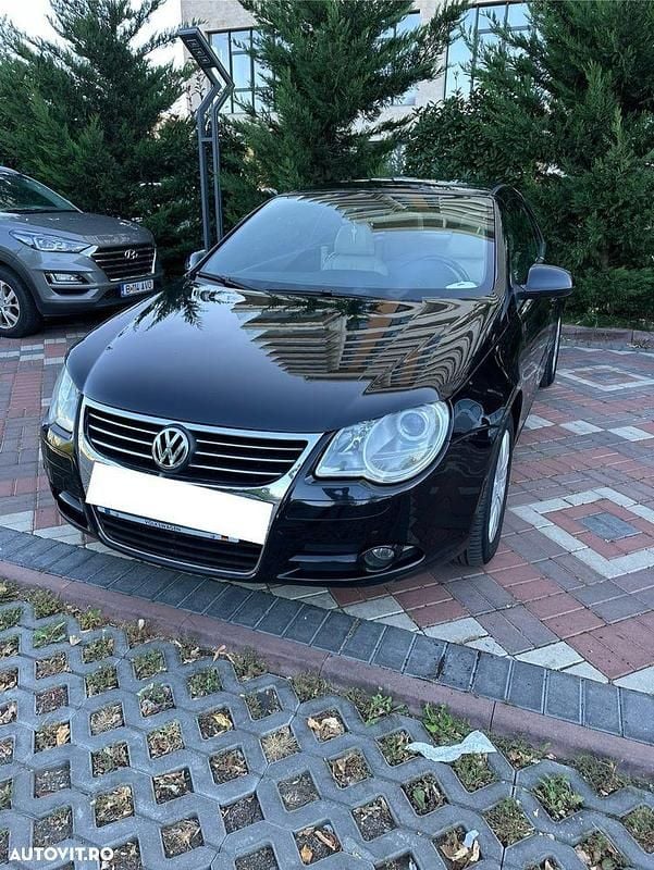 Culoarenegru Utilizat 2008 VW Eos Cabrio | 4.500 EUR (Puțin scump) - Imagine 1/4