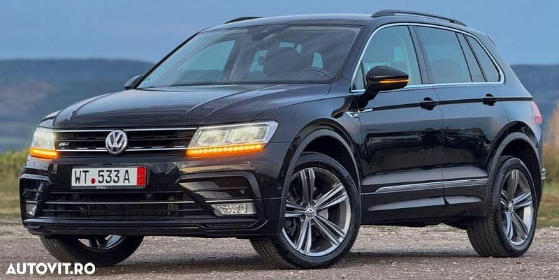 Culoarenegru Utilizat 2017 VW Tiguan Highline SUV | 18.990 EUR (Preț OK) - Imagine 1/4