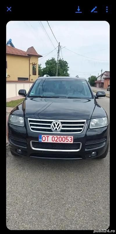 Negru Utilizat 2007 VW Touareg SUV | 7.100 EUR (Puțin scump) - Imagine 1/4