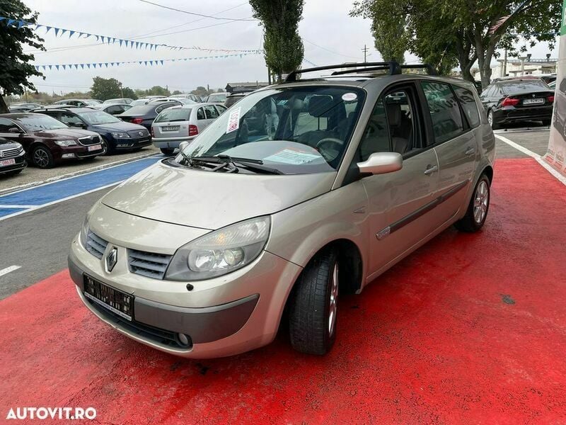 Second-hand Renault Scénic II 135 CP (99 kW) 2006 Auriu Monovolum