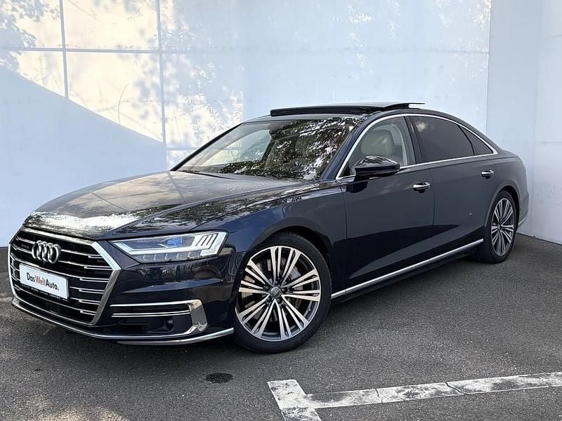 Albastru inchis metalic Utilizat 2018 Audi A8L Berlinǎ | 44.000 EUR (Puțin scump) - Imagine 1/4