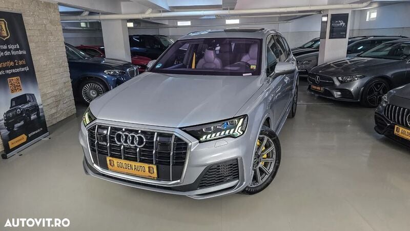 Argint Utilizat 2021 Audi Q7 S-Line SUV | 49.999 EUR (Preț bun) - Imagine 1/4