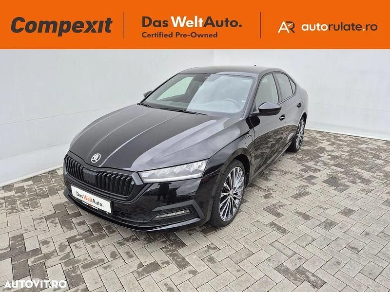 Negru Utilizat 2021 Skoda Octavia SportLine Berlinǎ | 23.900 EUR - Imagine 1/4