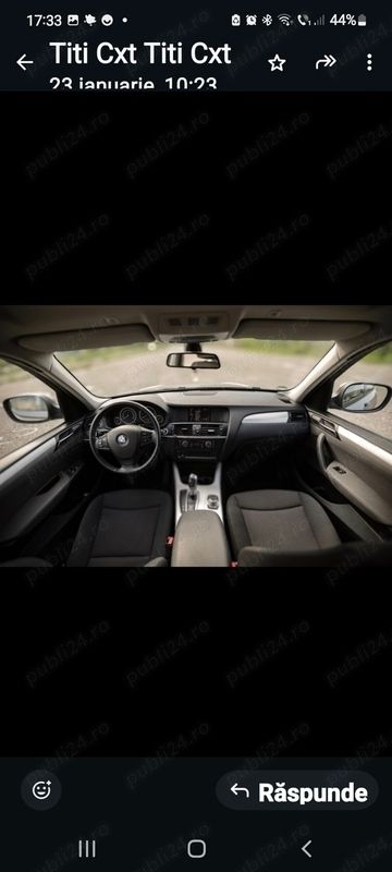 Second-hand BMW X3 184 CP (135 kW) 2012 Gri SUV