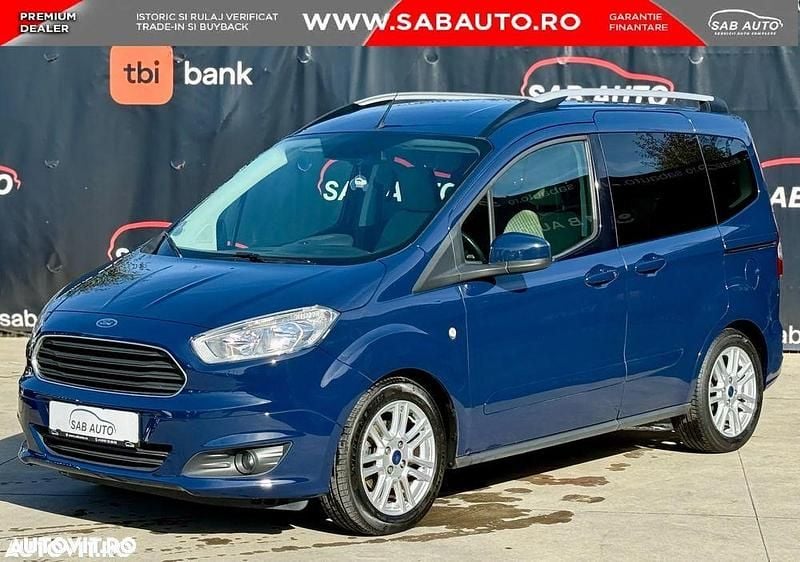 Second-hand Ford Tourneo Courier Titanium 100 CP (73 kW) 2015 Culoarealbastru Monovolum