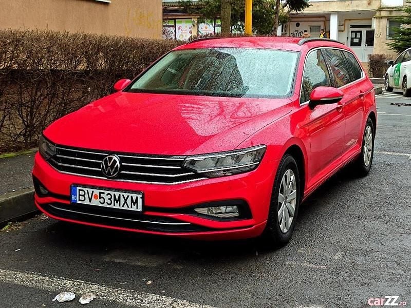 Rosu Utilizat 2021 VW Passat Break | 17.400 EUR (Preț bun) - Imagine 1/4