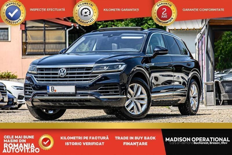Albastru Utilizat 2019 VW Touareg Elegance SUV | 33.950 EUR (Preț bun) - Imagine 1/4