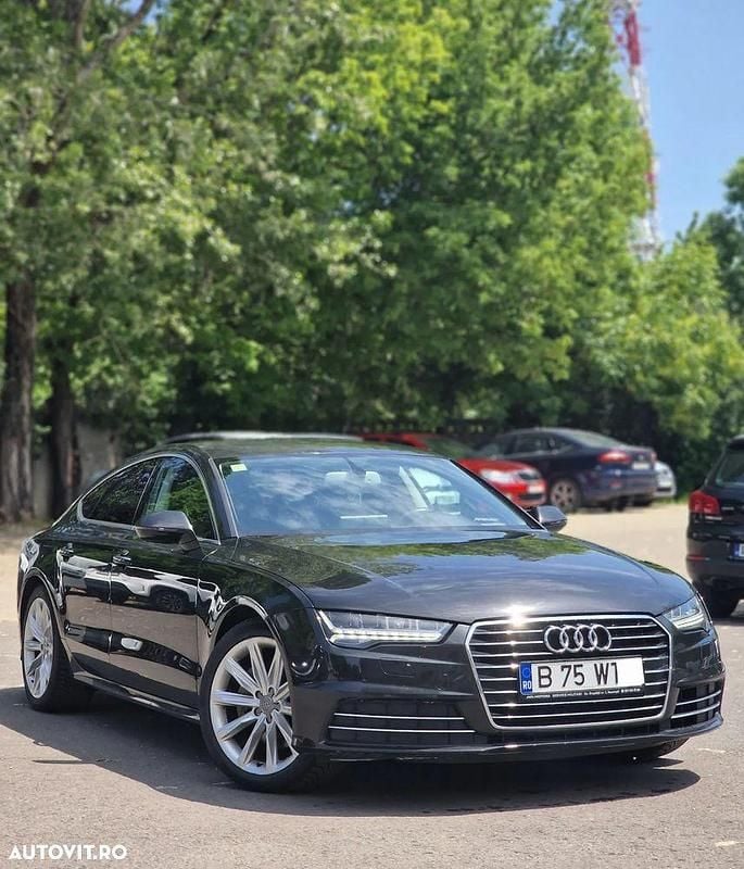 Negru Utilizat 2016 Audi A7 Hatchback | 19.500 EUR (Preț bun) - Imagine 1/4
