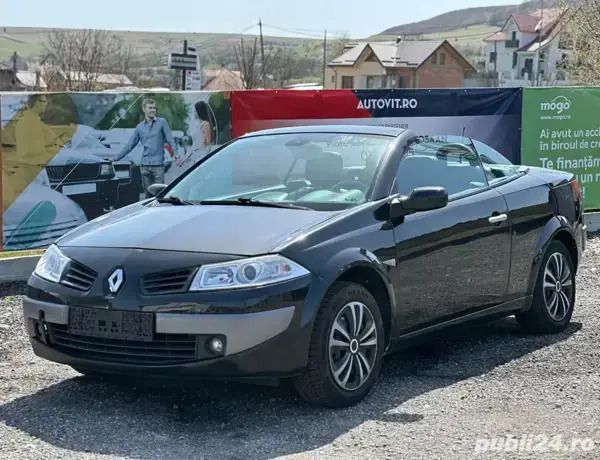 Negru Utilizat 2006 Renault Mégane II Cabrio | 2.490 EUR (Preț OK) - Imagine 1/4