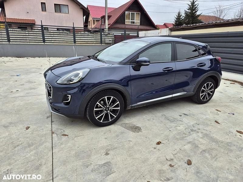 Culoarealbastru Utilizat 2021 Ford Puma Titanium SUV | 13.250 EUR (Preț bun) - Imagine 1/4