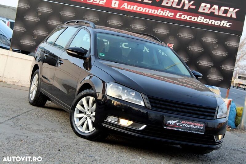 Negru Utilizat 2011 VW Passat Comfortline Break | 5.699 EUR (Preț OK) - Imagine 1/4