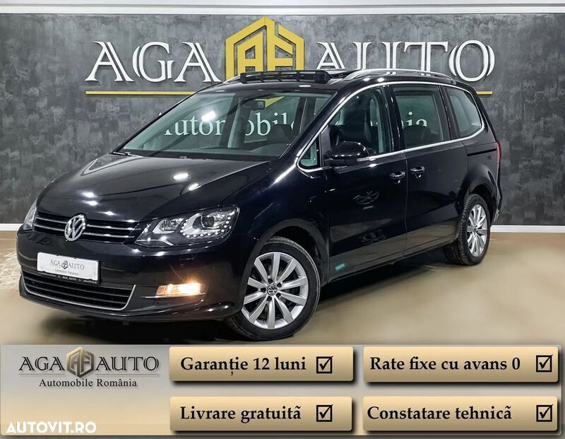 Negru Utilizat 2011 VW Sharan Monovolum | 8.999 EUR (Preț OK) - Imagine 1/4
