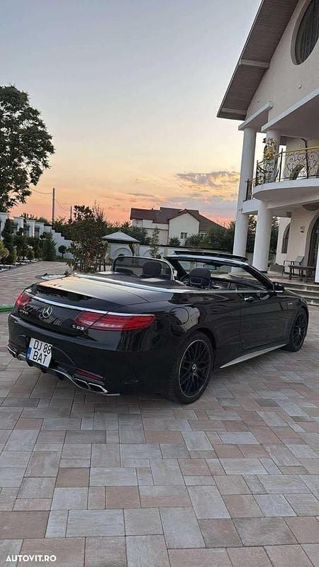 Second-hand Mercedes S63 AMG AMG 585 CP (430 kW) 2017 Culoarenegru Cabrio
