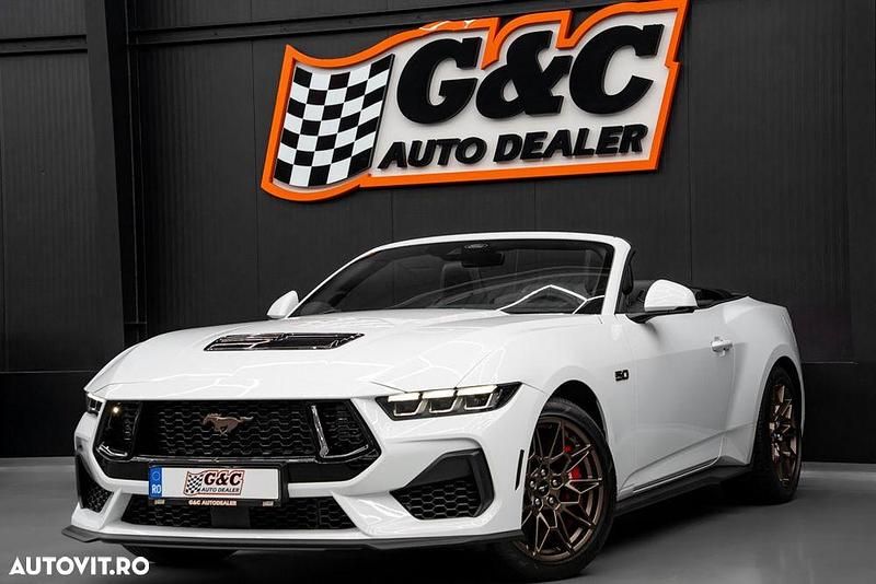 Culoarealb Nouă 2025 Ford Mustang GT Convertible Cabrio | 64.900 EUR - Imagine 1/4