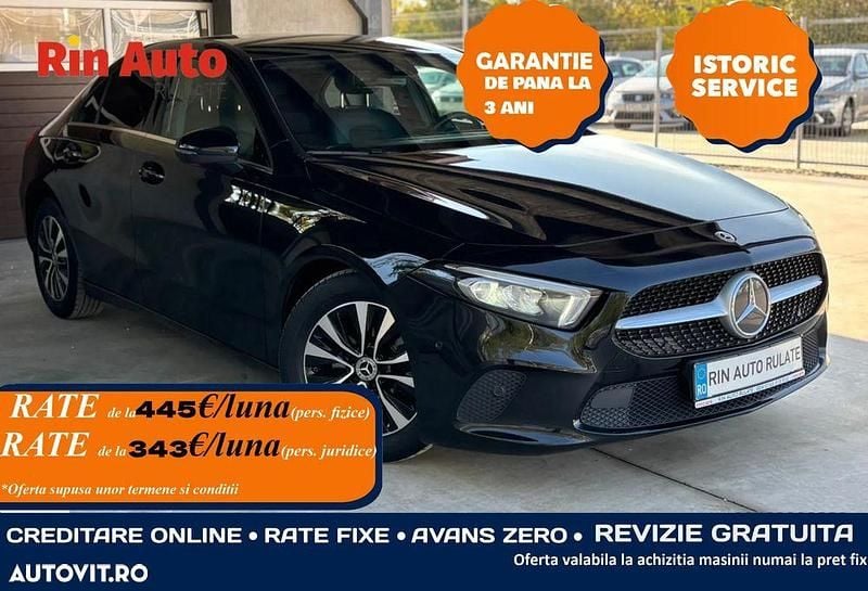 Culoarenegru Utilizat 2022 Mercedes A180 Berlinǎ | 19.990 EUR (Super Preț) - Imagine 1/4