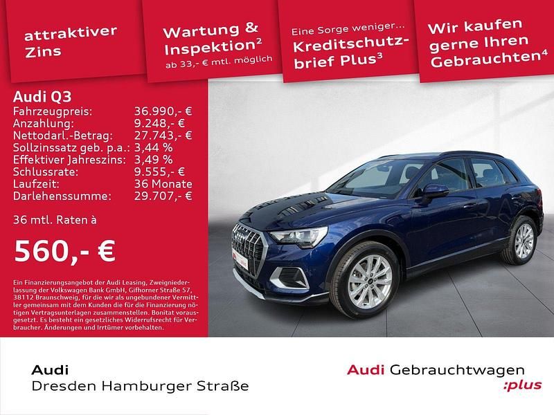 Utilizat 2024 Audi Q3 Advanced SUV | 39.943 EUR (Preț OK) - Imagine 1/1