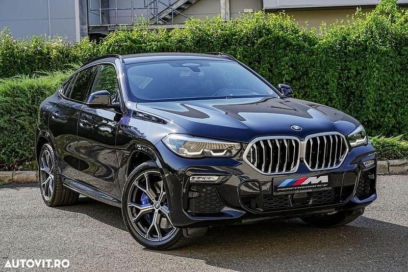 Negru Utilizat 2021 BMW X6 SUV | 53.500 EUR (Super Preț) - Imagine 1/4