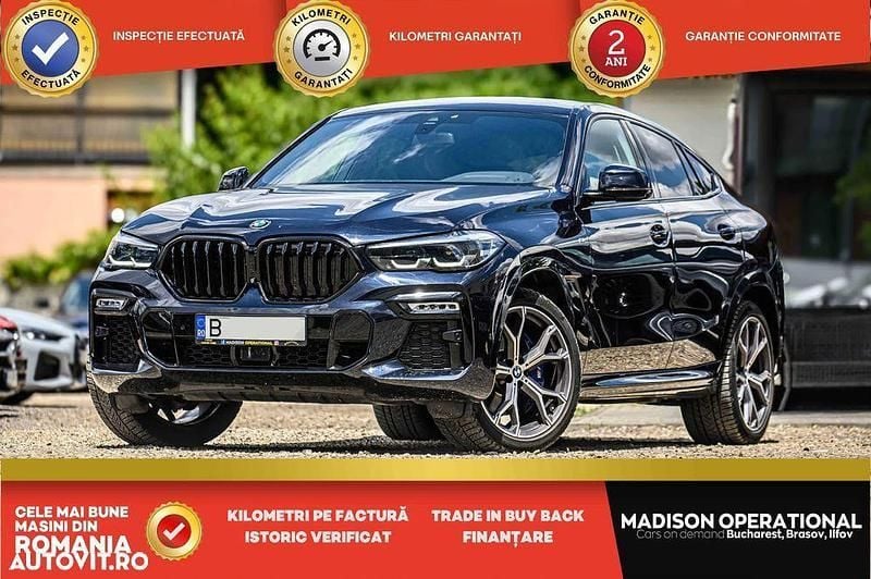 Negru Utilizat 2021 BMW X6 M Sport SUV | 53.950 EUR (Super Preț) - Imagine 1/4